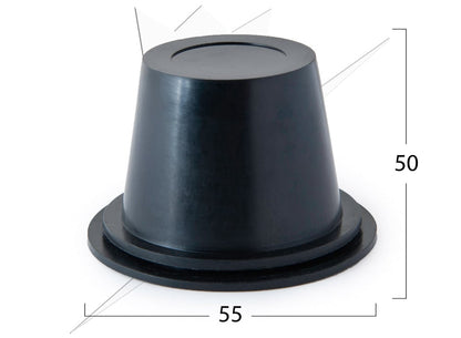 Gummilock 50x44mm – närbild detaljer | Carlevel