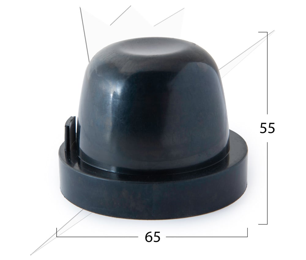 Gummilock 65x55mm – närbild detaljer | Carlevel