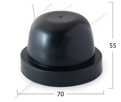 Gummilock 70x55mm – närbild detaljer | Carlevel