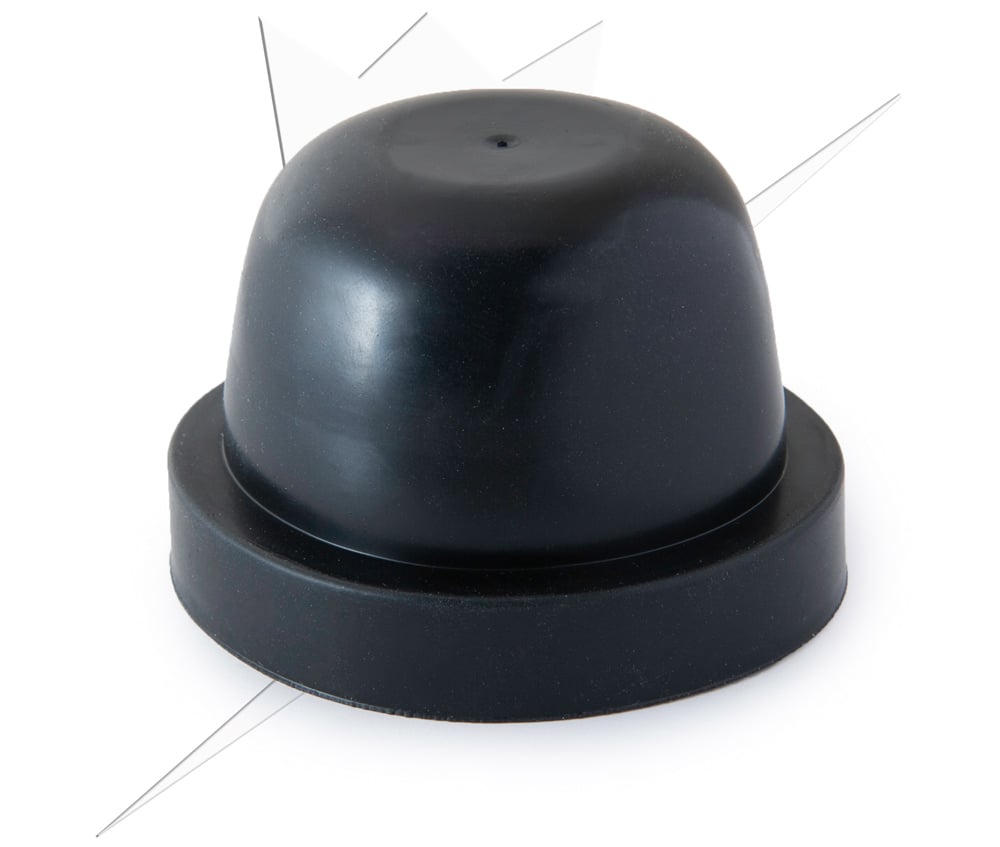 Gummilock 70x55mm – produktvy från sidan | Carlevel