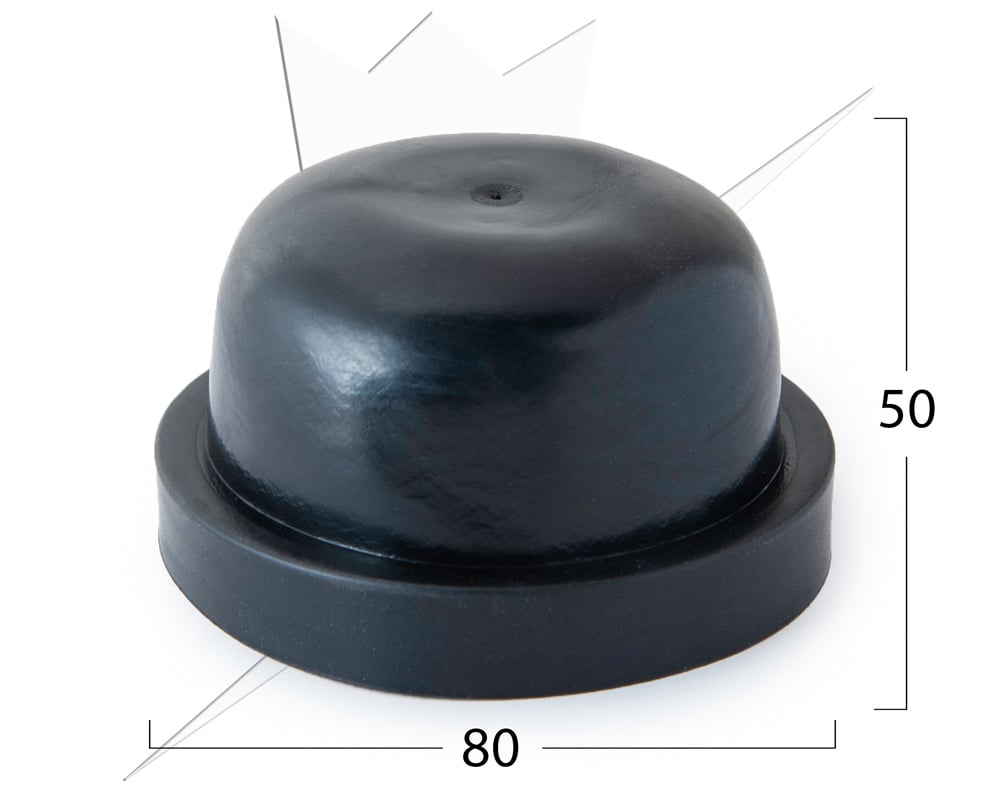 Gummilock 80x50mm – närbild detaljer | Carlevel