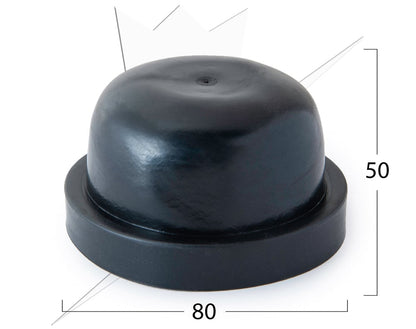 Gummilock 80x50mm – närbild detaljer | Carlevel