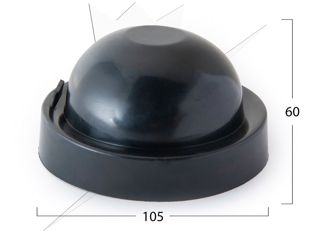 Gummilock 105x60mm – närbild detaljer | Carlevel