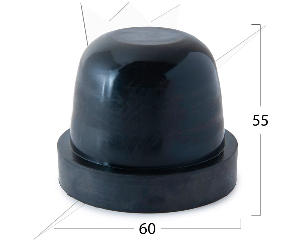 Gummilock 60x55mm – närbild detaljer | Carlevel