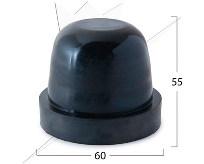 Gummilock 60x55mm – närbild detaljer | Carlevel