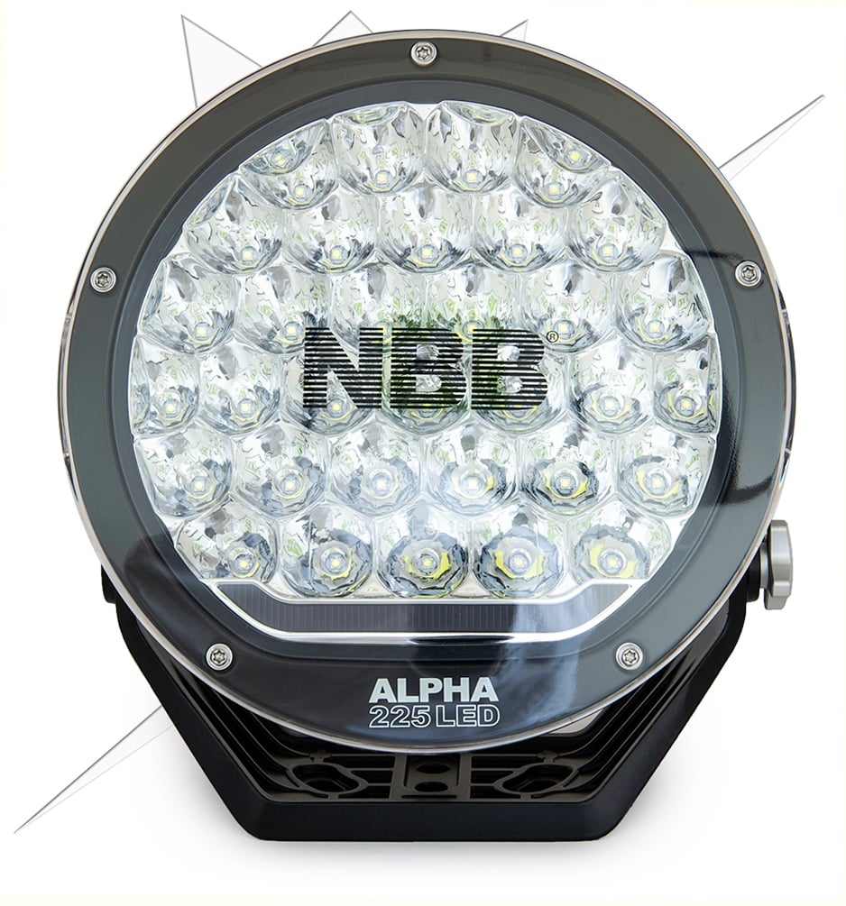 NBB LED – NBB Alpha 225 LED Extraljus – PRO – närbild detaljer | NBB