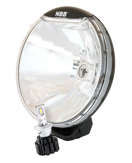 produktbillede forfra viser Ekstra lys NBB Alpha 225 LUXTAR Premium LED – LUXTAR