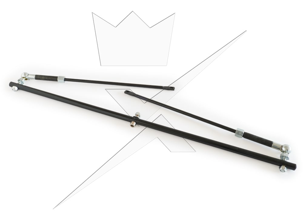 Stabiliseringsstag med snabbfäste till extraljus – produktvy från sidan | Carlevel