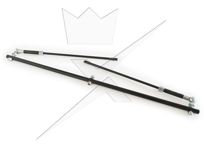 Stabiliseringsstag med snabbfäste till extraljus – produktvy från sidan | Carlevel