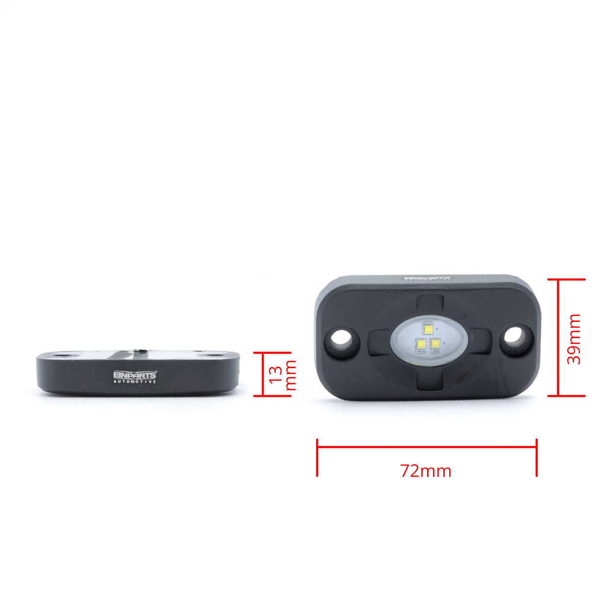 LED-arbetslampa – 9 W – 6000K – 3 LED – 1170 LM – 72mm x 39mm x 13mm
