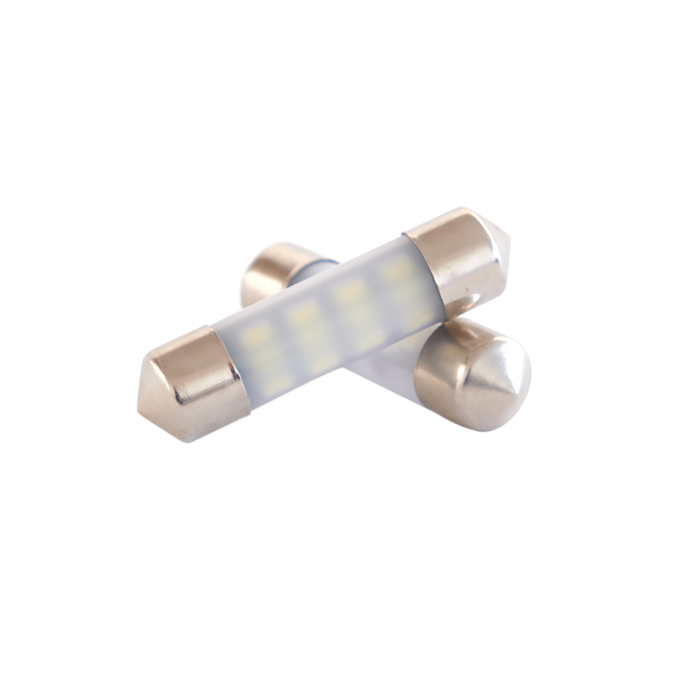 produktbillede forfra viser 36mm – C5W LED Retrofit 6000K 10 – 30V – Carlevel