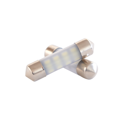 produktbillede forfra viser 36mm – C5W LED Retrofit 6000K 10 – 30V – Carlevel