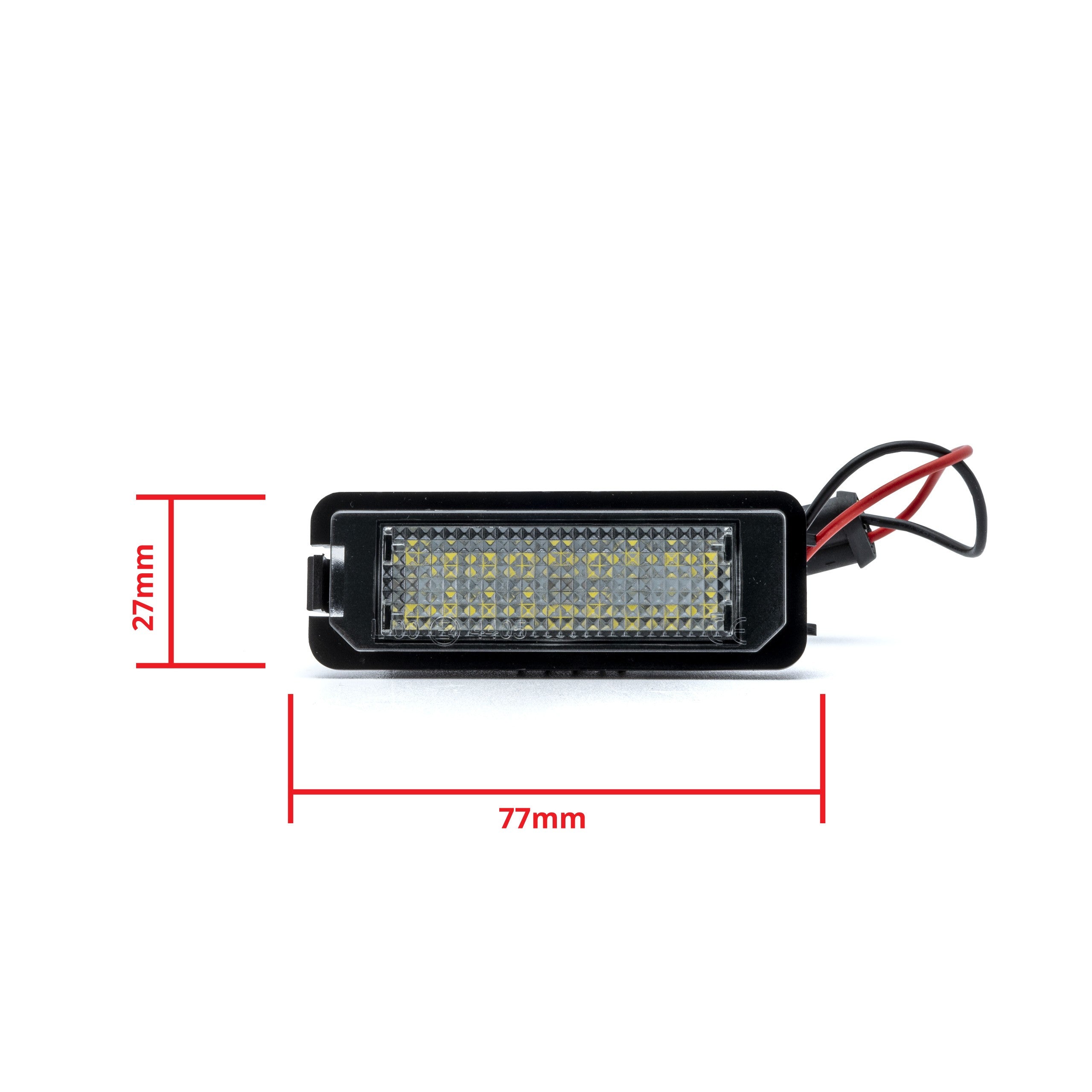 LED-skyltbelysning – 6000K – 21 LED – SMD – 77 mm – 2-pack