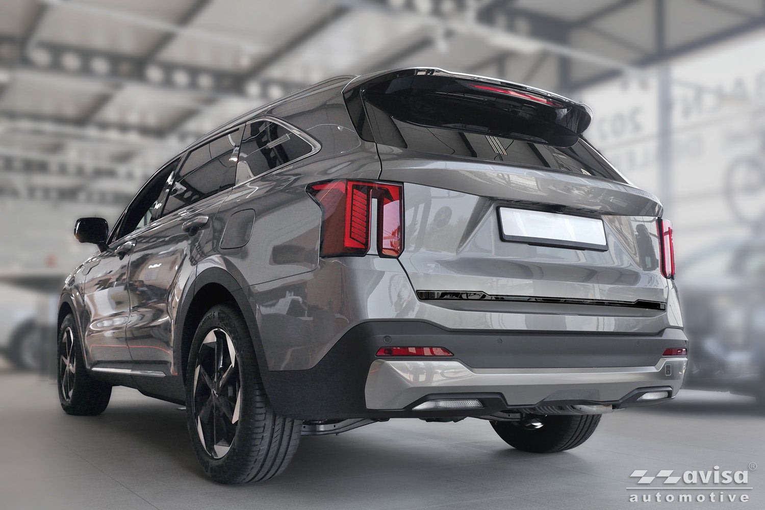 Bakluckelist Kia Sorento IV facelift 2020+ – Spegelblank svart (2/51137) – detaljbild 2