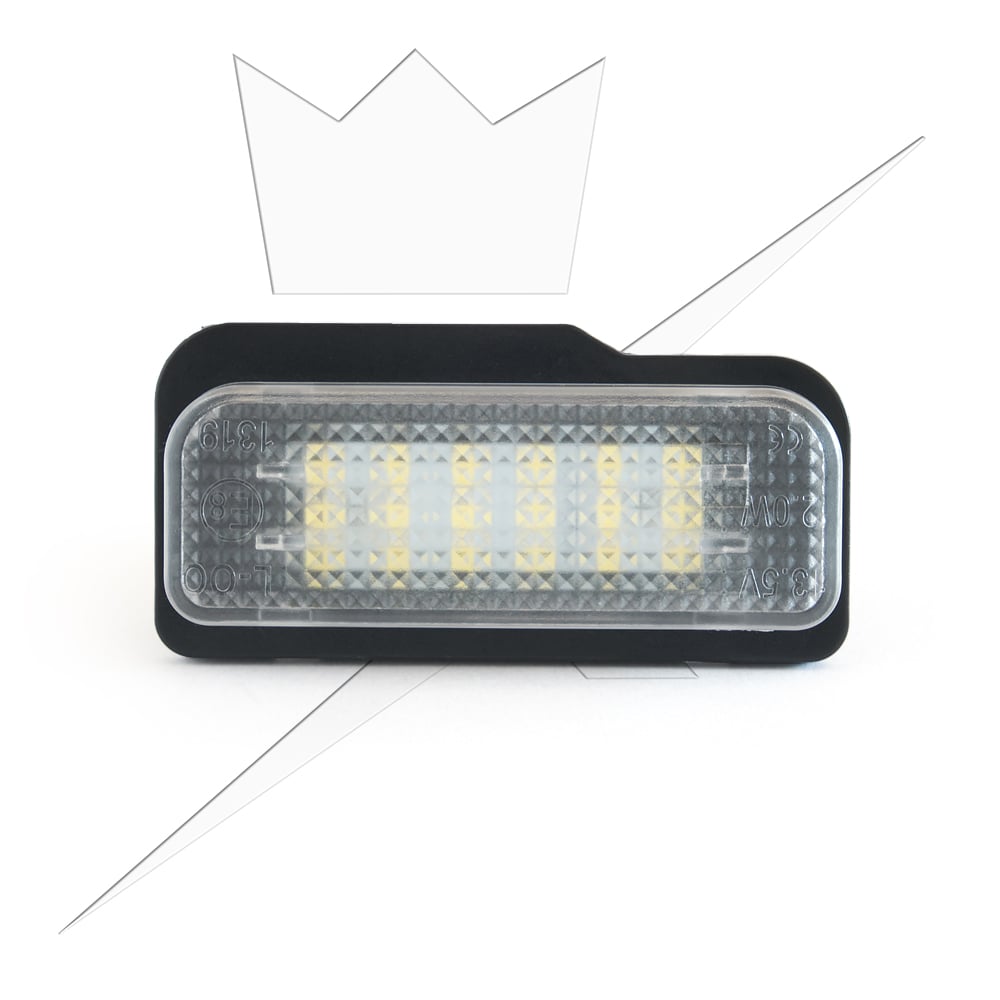 Skiltebelysning LED til Mercedes W211 – W203 – W219 – produkt set fra siden | Xenon-kongen