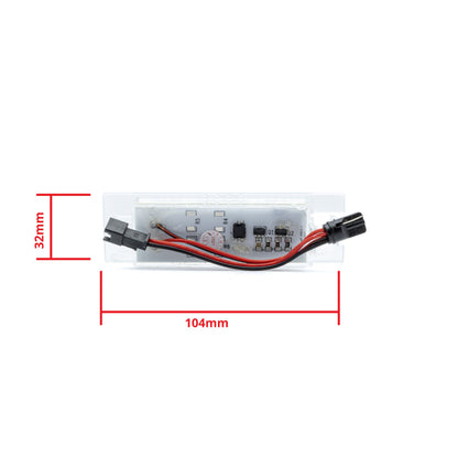 LED-skyltbelysning Fiat Multipla/Croma m.fl. – 32 × 21 mm