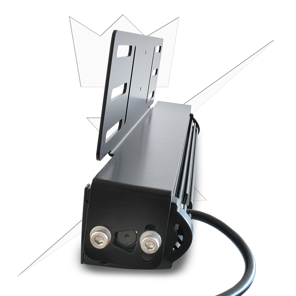 Extraljusfäste till X20 LEDramp – Infällnadsfäste – i användning | LUXTAR