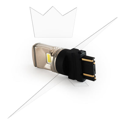 T25 – 3157 LED Chrome White – produkt set fra siden | ANDRE