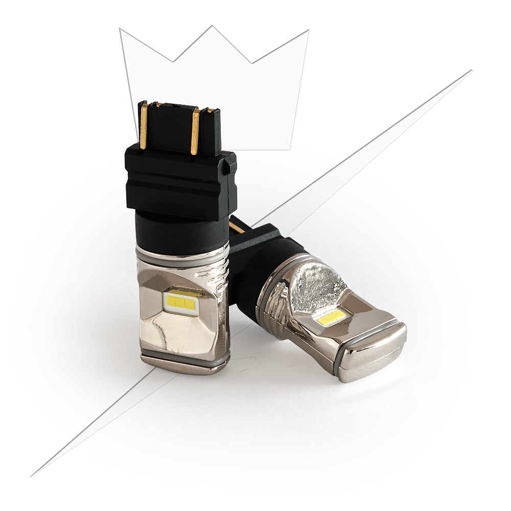 T25 – 3157 LED Krom Hvid – nærbillede detaljer | ANDET