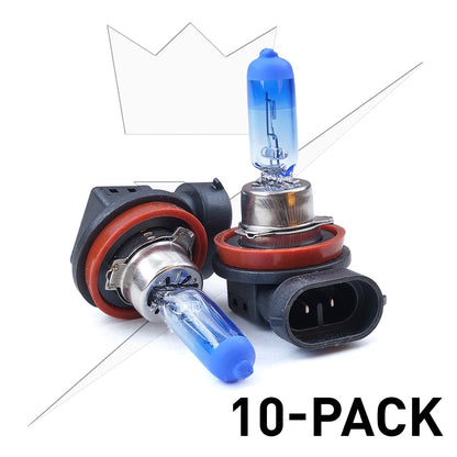 emballage og tilhørende tilbehør til 10 – Pakke Xenonlook Halogen – Xenon King