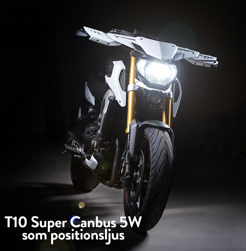 T10 – W5W Super Canbus – 5W – nærbillede detaljer | Xenon-kongen