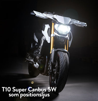 T10 – W5W Super Canbus – 5W – nærbillede detaljer | Xenon-kongen