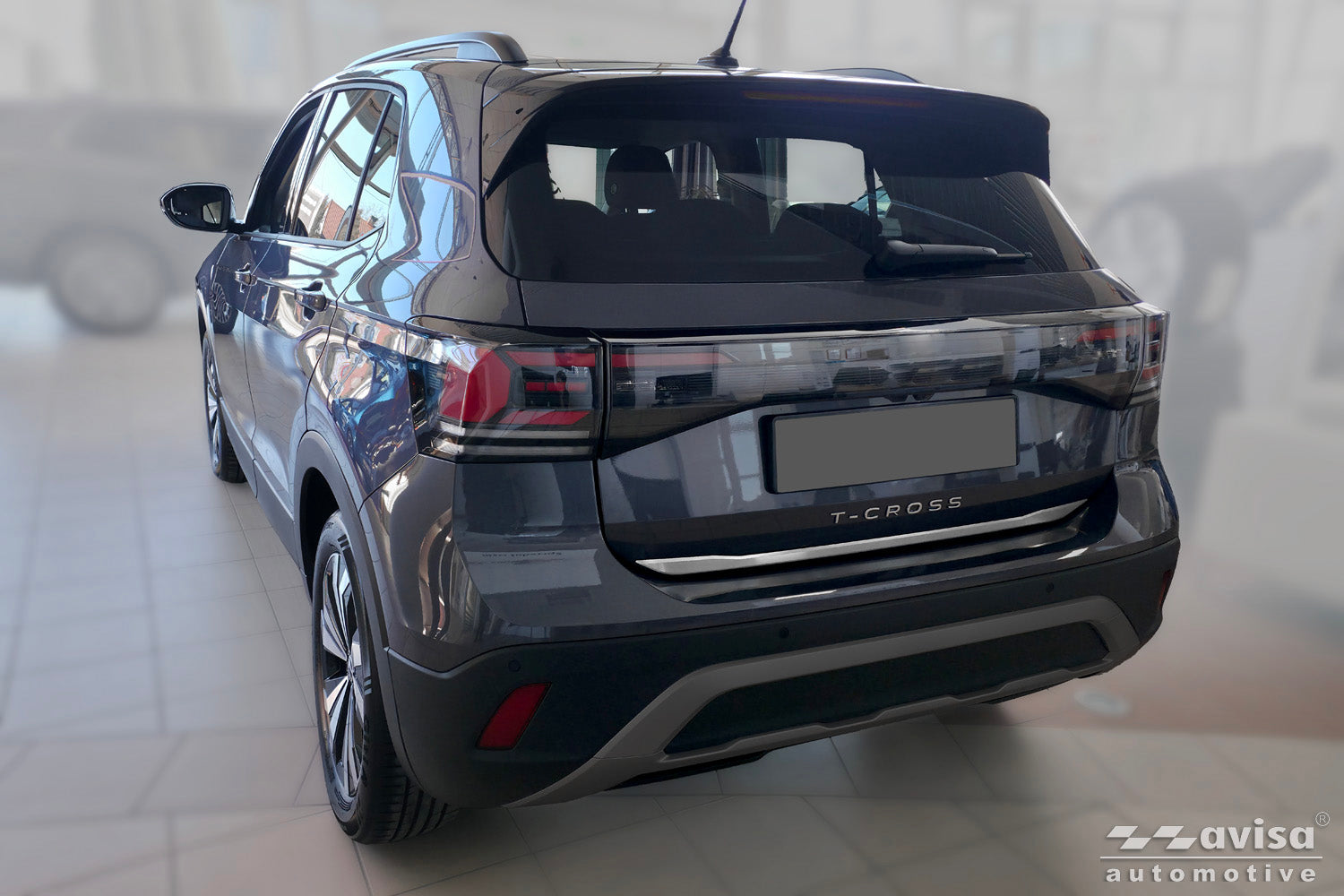 Bakluckelist Volkswagen T-Cross 2018–2024, facelift 2024+ – Silver satin (2/36125) – detaljbild 2