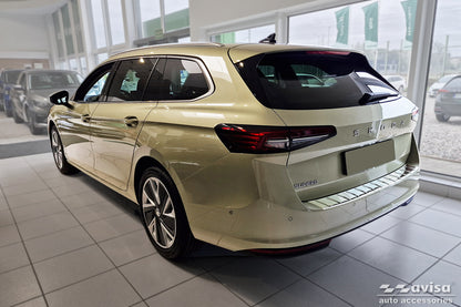 Lastskydd Skoda Superb IV Kombi 2024+ – Spegelpolerat silver – detaljbild 2