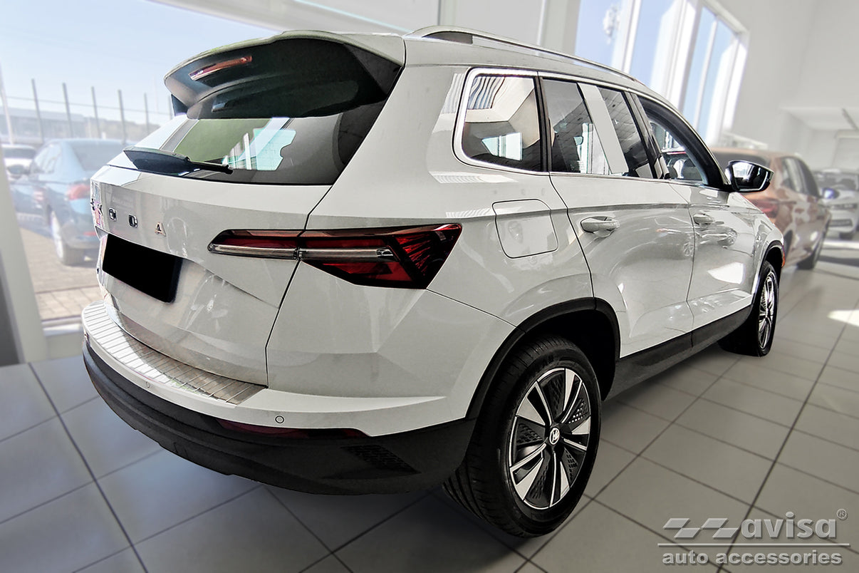 Lastskydd Skoda Karoq facelift 2022+/ Sportline facelift 2022+ – Silver satin – detaljbild 2