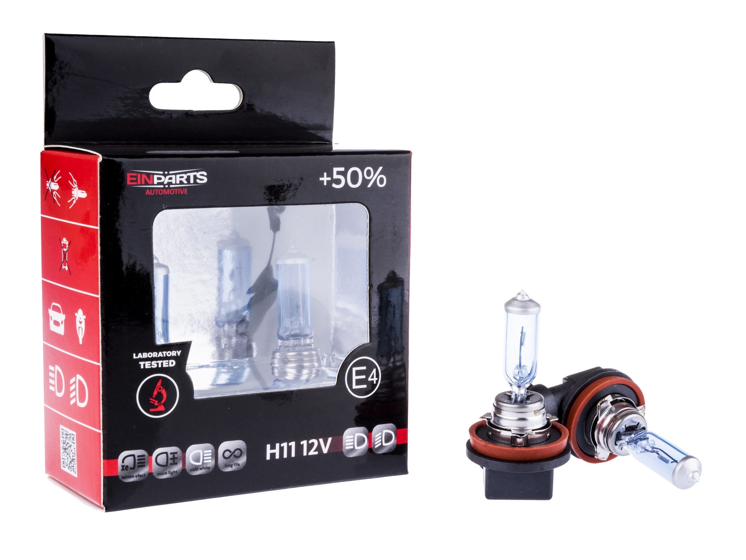 Halogenlampsats – H11 – 4300K – 9V - 16V – 55 W – PGJ19–1 – 2-pack