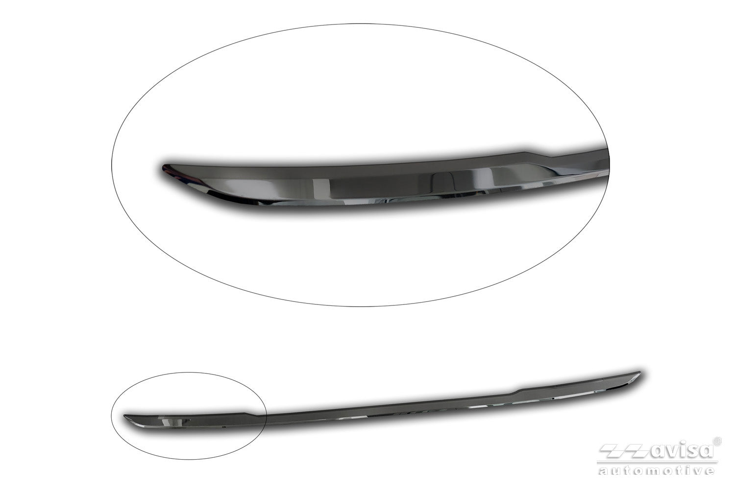 Bakluckelist Volkswagen Taigo 2021+ – Spegelblank svart