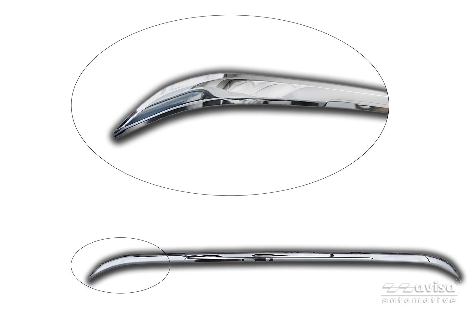 Bakluckelist Volkswagen ID 3 2019–2023, facelift 2023+ – Spegelpolerat silver