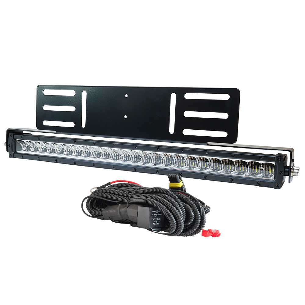 produktbillede forfra viser Led rampe Pakke LUXTAR X24 Black Edition – Forsænket – 240W – LUXTAR