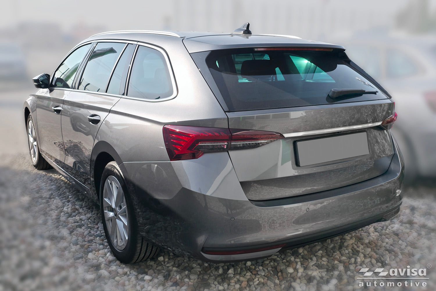 Bakluckelist Skoda Octavia Kombi IV 2019–2024, facelift 2024+ – Silver satin – detaljbild 2
