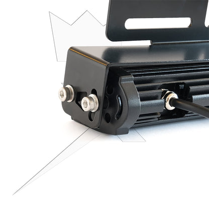 Extraljusfäste till X18 LEDramp – Infällnadsfäste – produktvy från sidan | LUXTAR