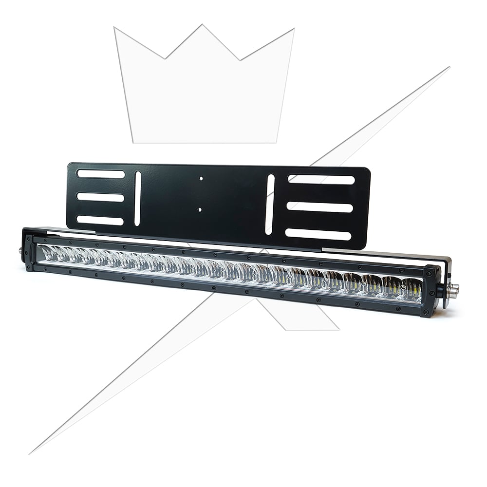 Extraljusfäste till X24 LEDramp – Infällnadsfäste – närbild detaljer | LUXTAR