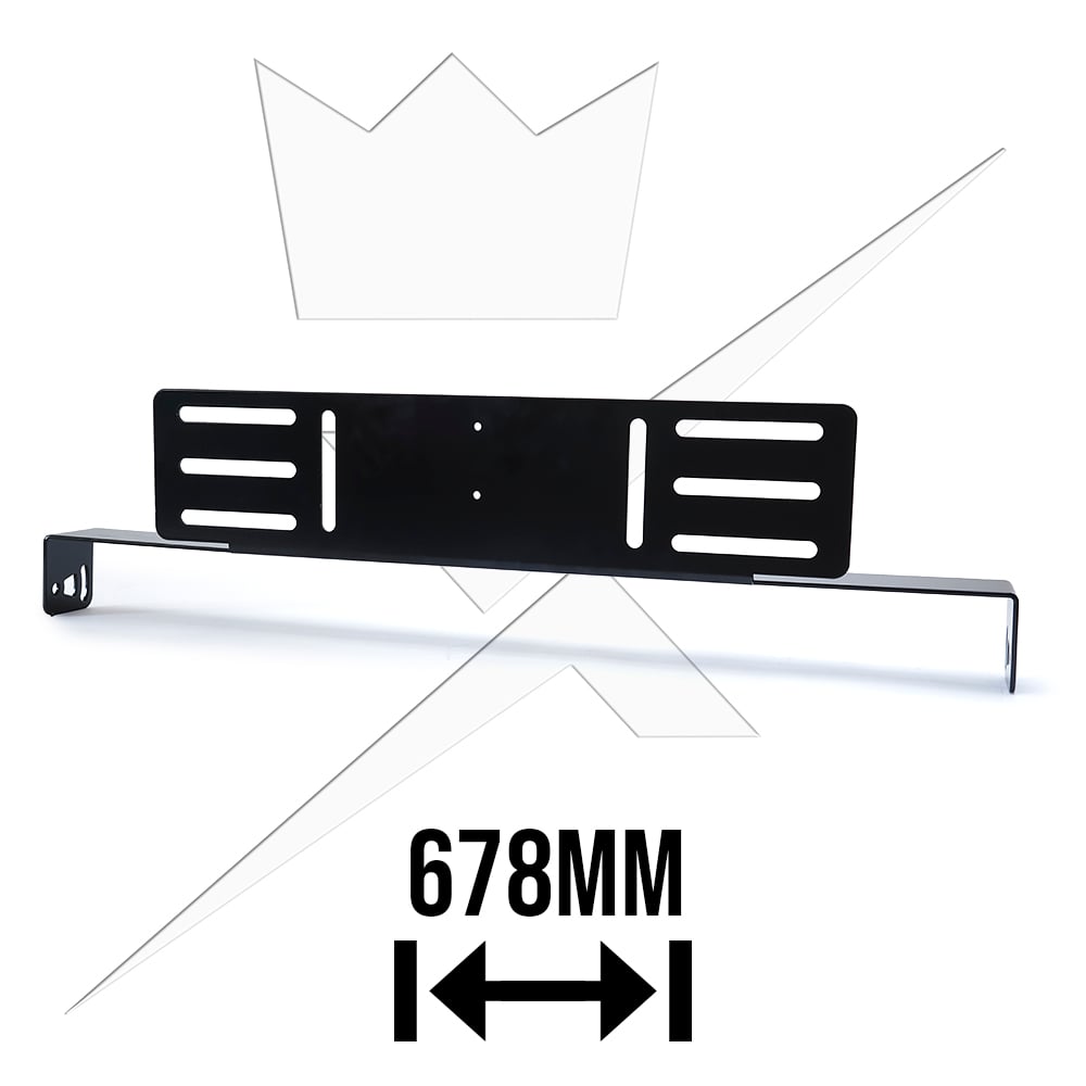 Extraljusfäste till X24 LEDramp – Infällnadsfäste – produktbild framifrån | LUXTAR