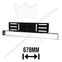 Extraljusfäste till X24 LEDramp – Infällnadsfäste – produktbild framifrån | LUXTAR