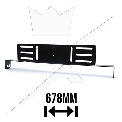 Extraljusfäste till X24 LEDramp – Infällnadsfäste – produktbild framifrån | LUXTAR