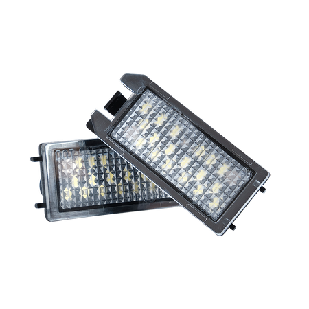 Skiltebelysning LED til FIAT 500 – Renault Clio – produktbillede forfra | Xenon-kongen