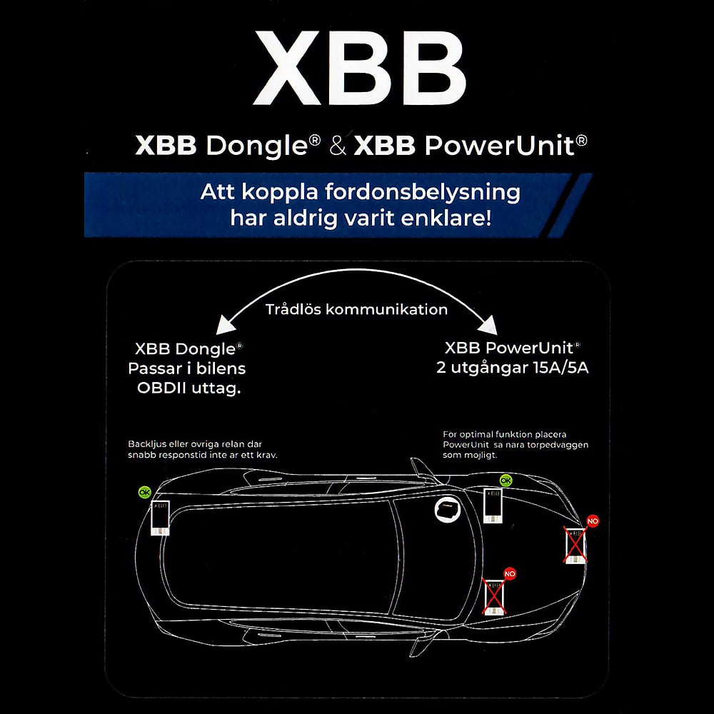 XBB OBD – II Dongel + PowerUnit – tillbehör och delar | XBB