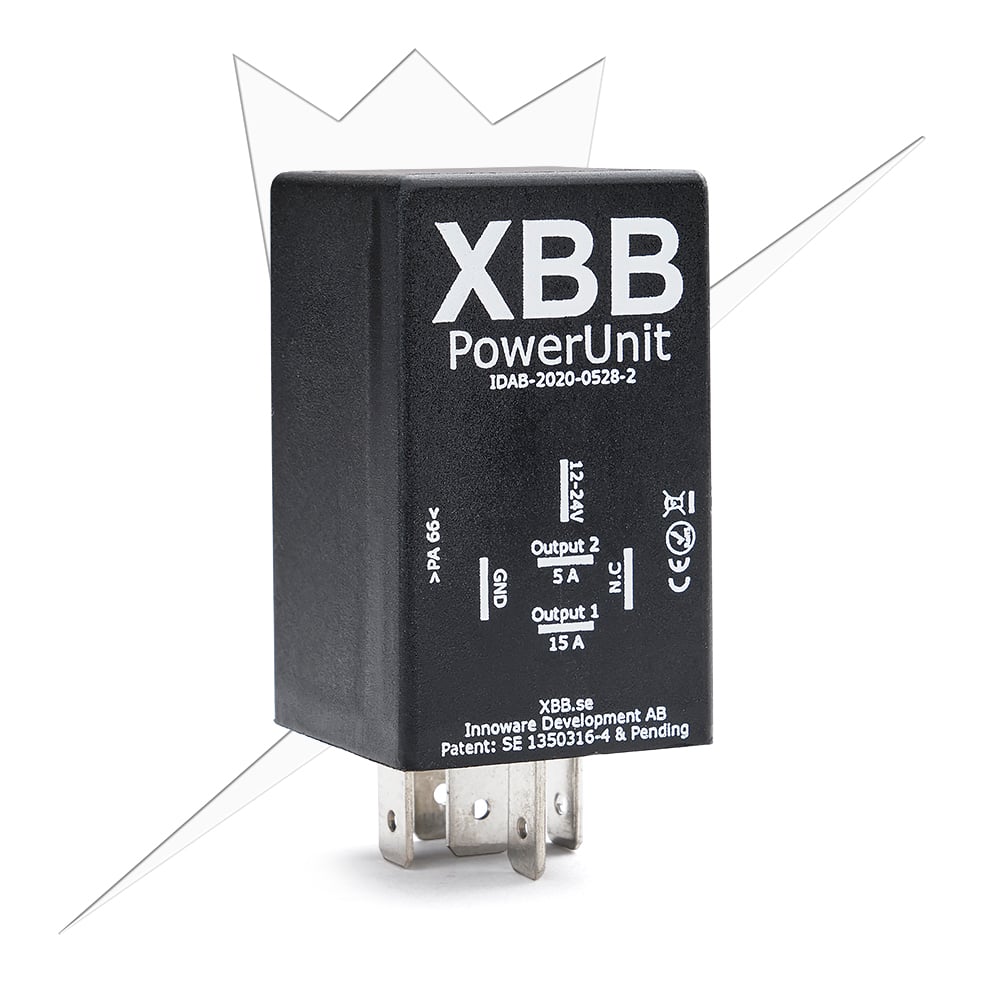 XBB OBD – II Dongel + PowerUnit – närbild detaljer | XBB