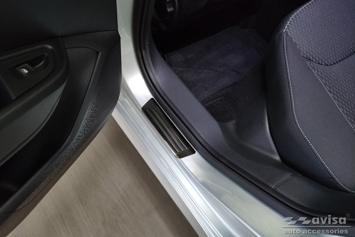 Tröskelskydd Special Edition Skoda Fabia IV halvkombi 2021+ – Svart – detaljbild 2