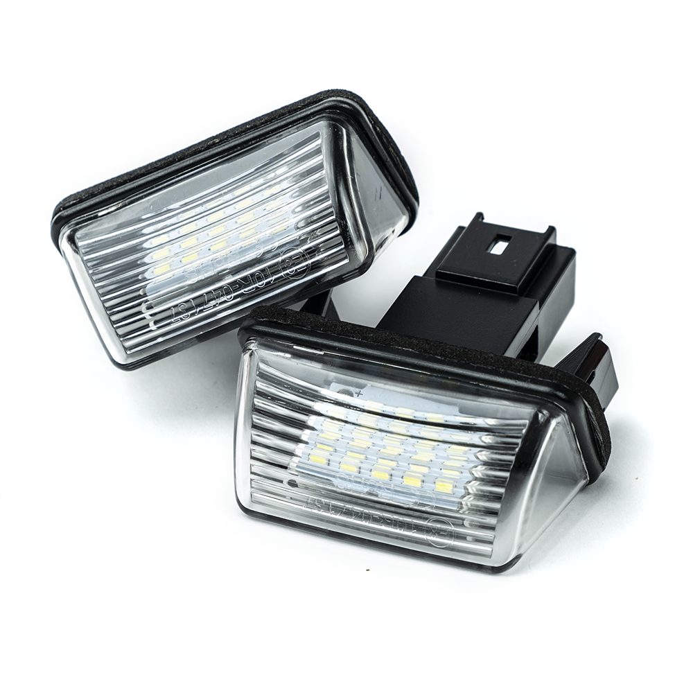 Skiltebelysning LED til Citroen C3 – Berlingo – Peugeot 207 – produktbillede forfra | Xenon-kongen