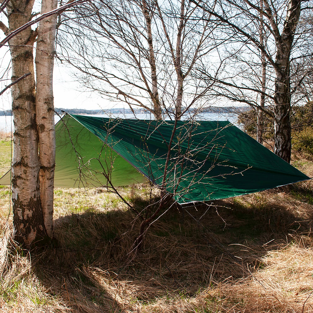 FIIKE DRAGET Tarp - 300x300cm - produktbillede forfra | Xenon-kongen