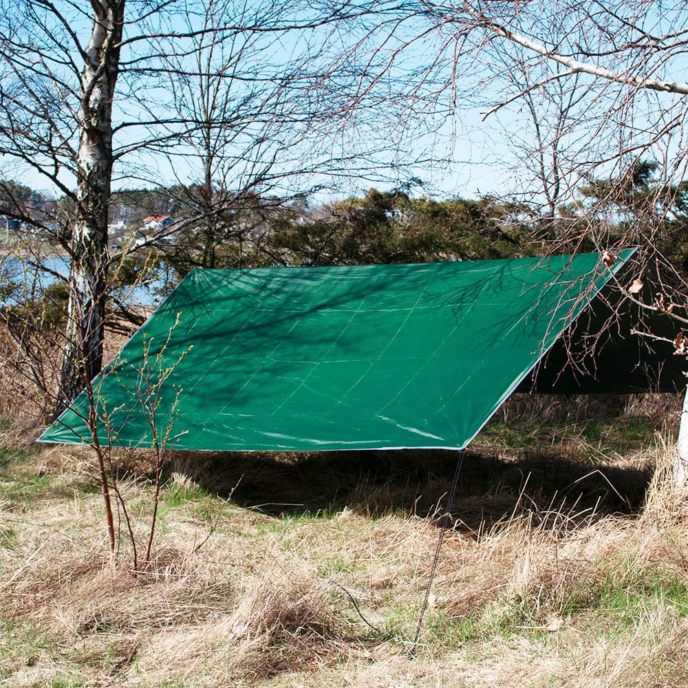 FIIKE DRAGET Tarp - 300x300cm - nærbillede detaljer | Xenon-kongen
