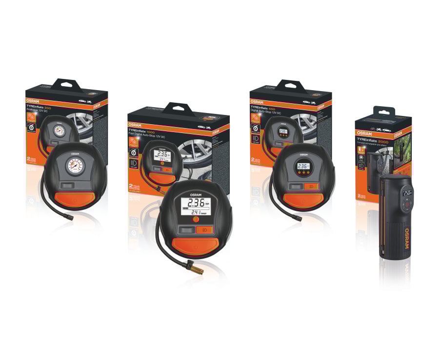 TYREINFLATE Däckpump 1000 FS1 – i användning | OSRAM