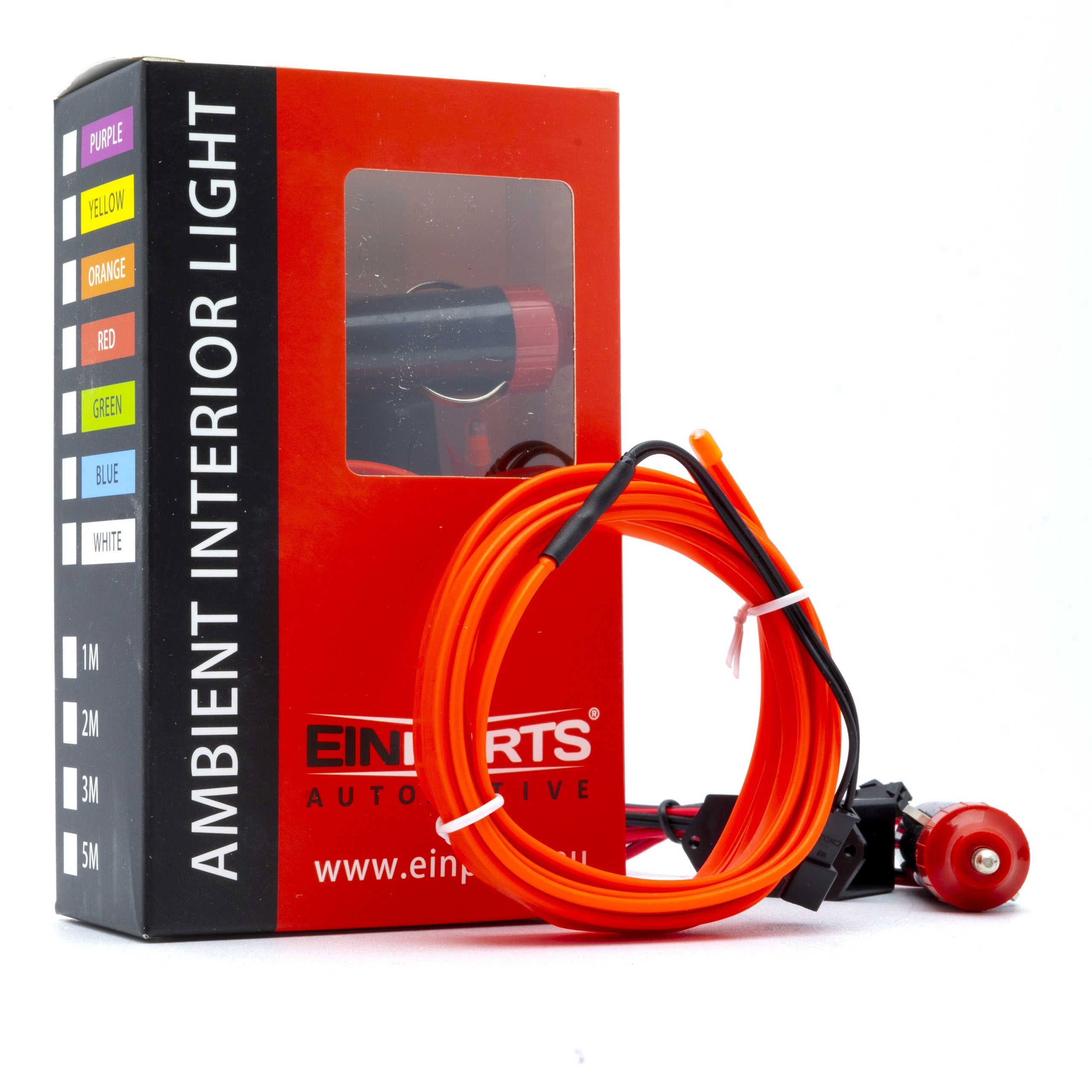 Ambient LED-belysning – Röd – 9V - 16V – 2000 (200cm)