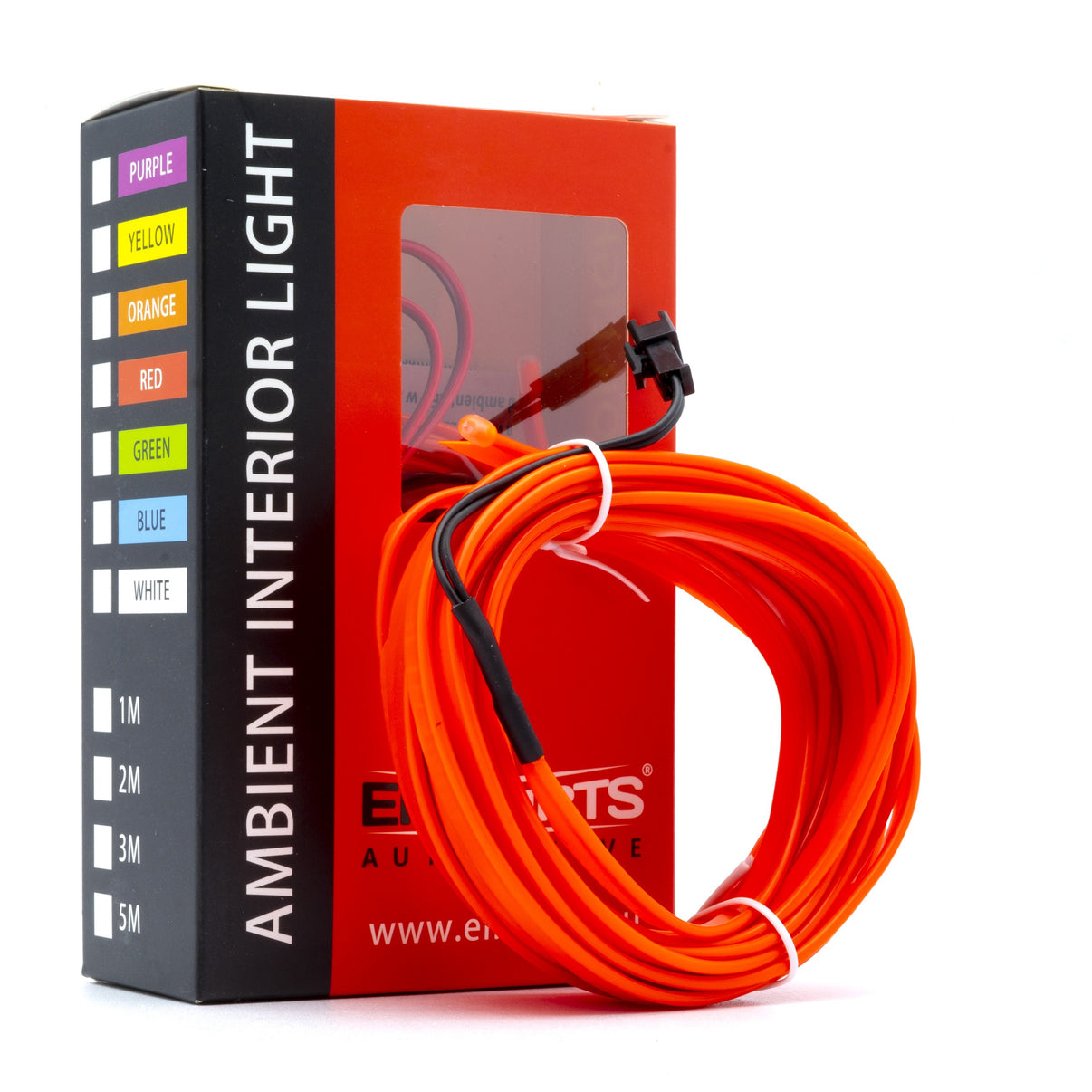 Ambient LED-belysning – Röd – 9V - 16V – 5000 (500cm)