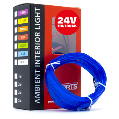 Ambient LED-belysning – Blå – 24V – 3000 (300cm)